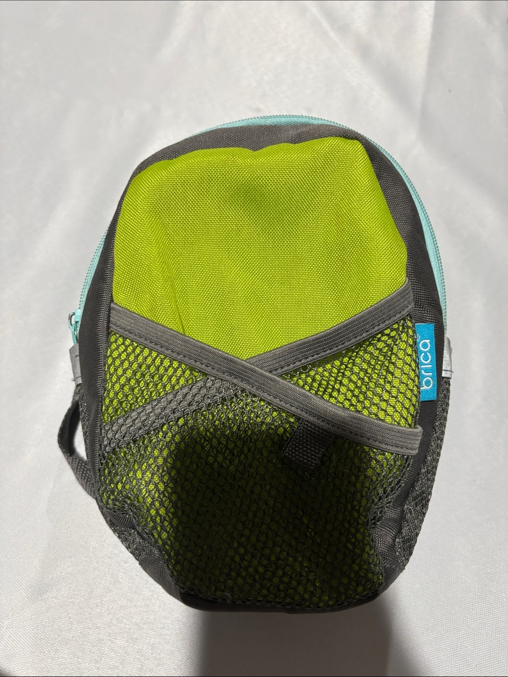 Brica Lime Green Kids Organizer Pouch with Mesh Front
